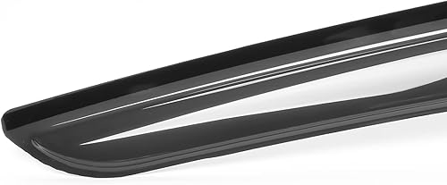 Miniatura 9 de IKON MOTORSPORTS, Visera de ventana compatible con Chevy Chevrolet Volt 2016-2019, tinte de humo, protección solar, deflector de aire de ventilación