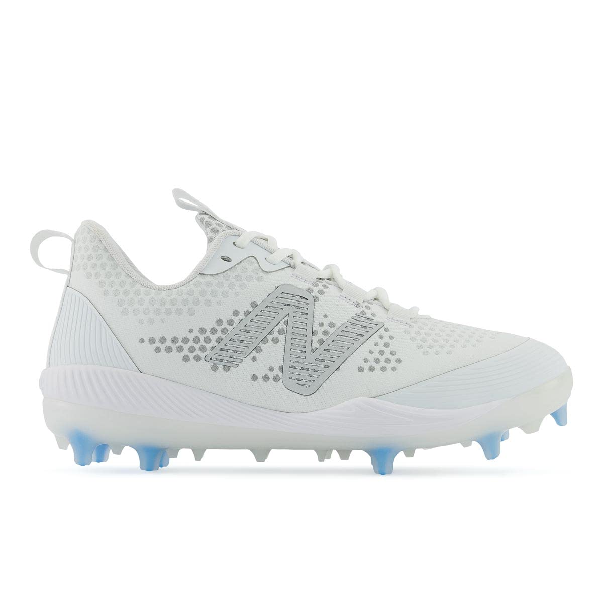 New Balance Men's FuelCell COMP V3 Baseball Shoe, White/White, 12 M
