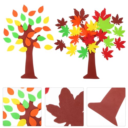 4 Sets DIY Pegatinas Pizarra de Aula y Diseño de Hojas miniatura 7
