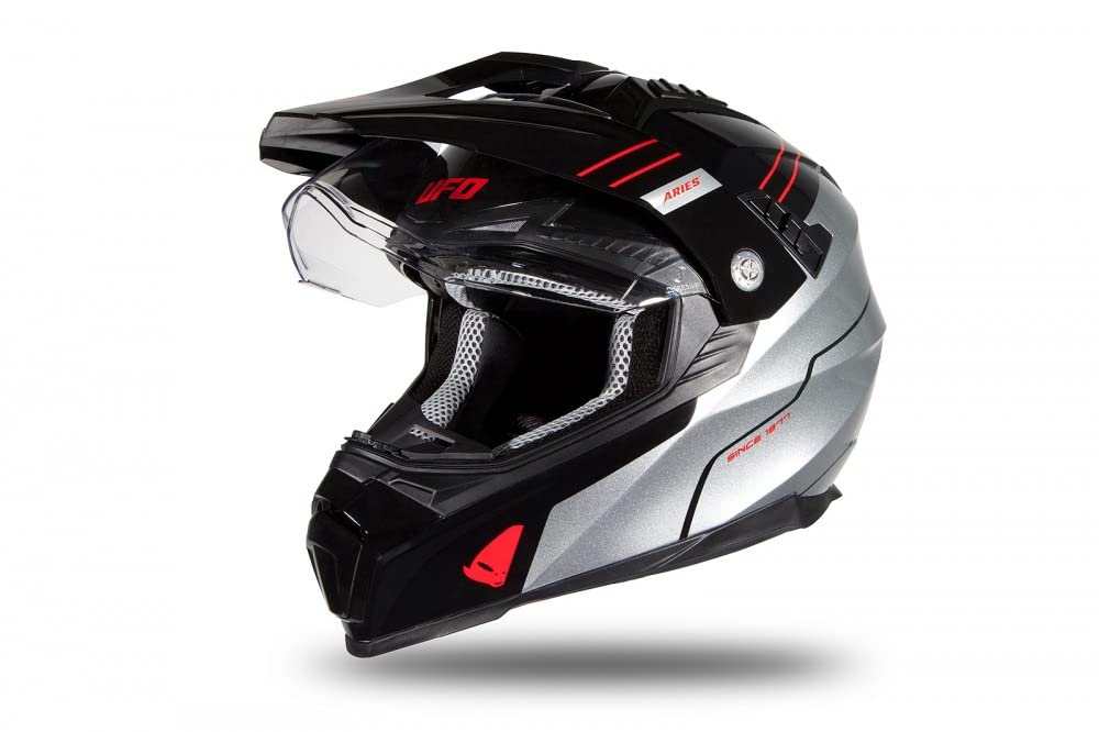 Casco Aries Bianco/Nero Taglia M - Omologato ECE 22.06, Calotta Termoplastica, Per Moto E Scooter