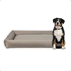 Cama Para Pet Porte Grande Gigante Fundo Impermeável Lavável (Cinza)
