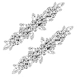 Joez Wonderful Broches para El Pelo de Diamantes de Imitación para Novia, 2 Unidades, Broches de Cristal Brillante,...