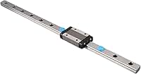 Mini guia de trilho linear MGN12H, guia deslizante linear de 250/300/ 400/500/ 550 mm com bloco de transporte MGN12H para impressora tridimensional DIY e máquina CNC (300 mm)