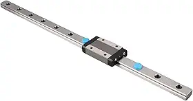 Mini guia de trilho linear MGN12H, guia deslizante linear de 250/300/ 400/500/ 550 mm com bloco de transporte MGN12H para impressora tridimensional DIY e máquina CNC (300 mm)
