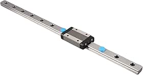 Mini guia de trilho linear MGN12H, guia deslizante linear de 250/300/ 400/500/ 550 mm com bloco de transporte MGN12H para impressora tridimensional DIY e máquina CNC (300 mm)