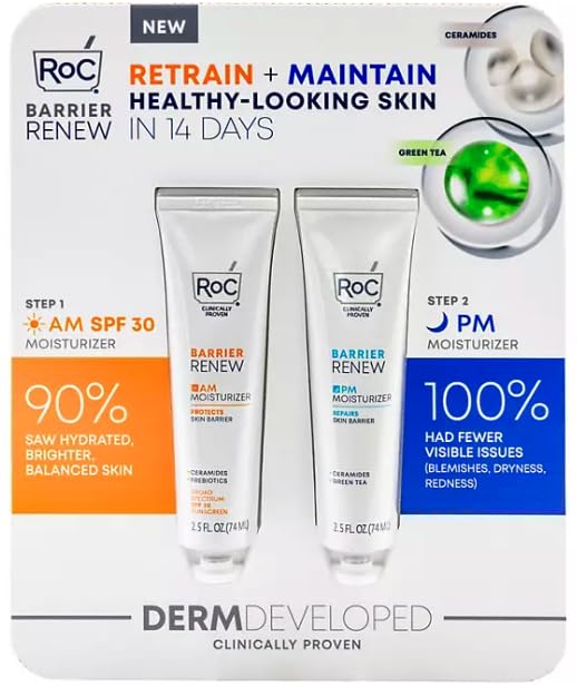 RoC Barrier Renew AM + PM Moisturizer Pack (2.5 oz., 2 pk