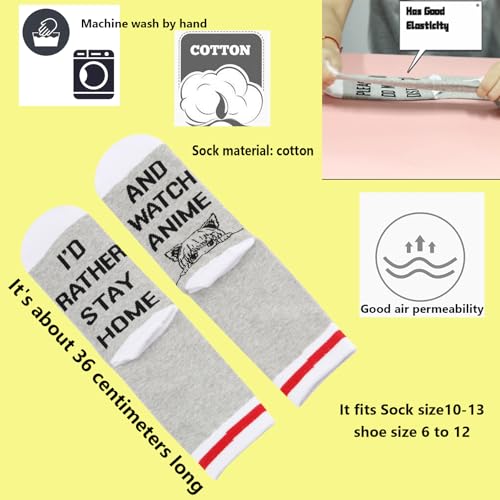 TSOTMO Anime Merch Novelty Socks for Anime Fans Japan Anime Gift Cat Girl Gift Anime Manga Japan Lovers Kawaii Gifts3