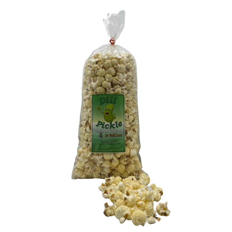 Dill Pickle Popcorn | 8 oz | Non-GMO | Gold Dust Kettle Corn