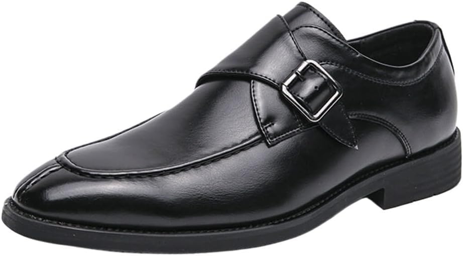 Men's Oxford Formal Shoes, Classic Brown Leather Slip-On Loafers, Soft Sole, Comfortable Office & Business Shoes