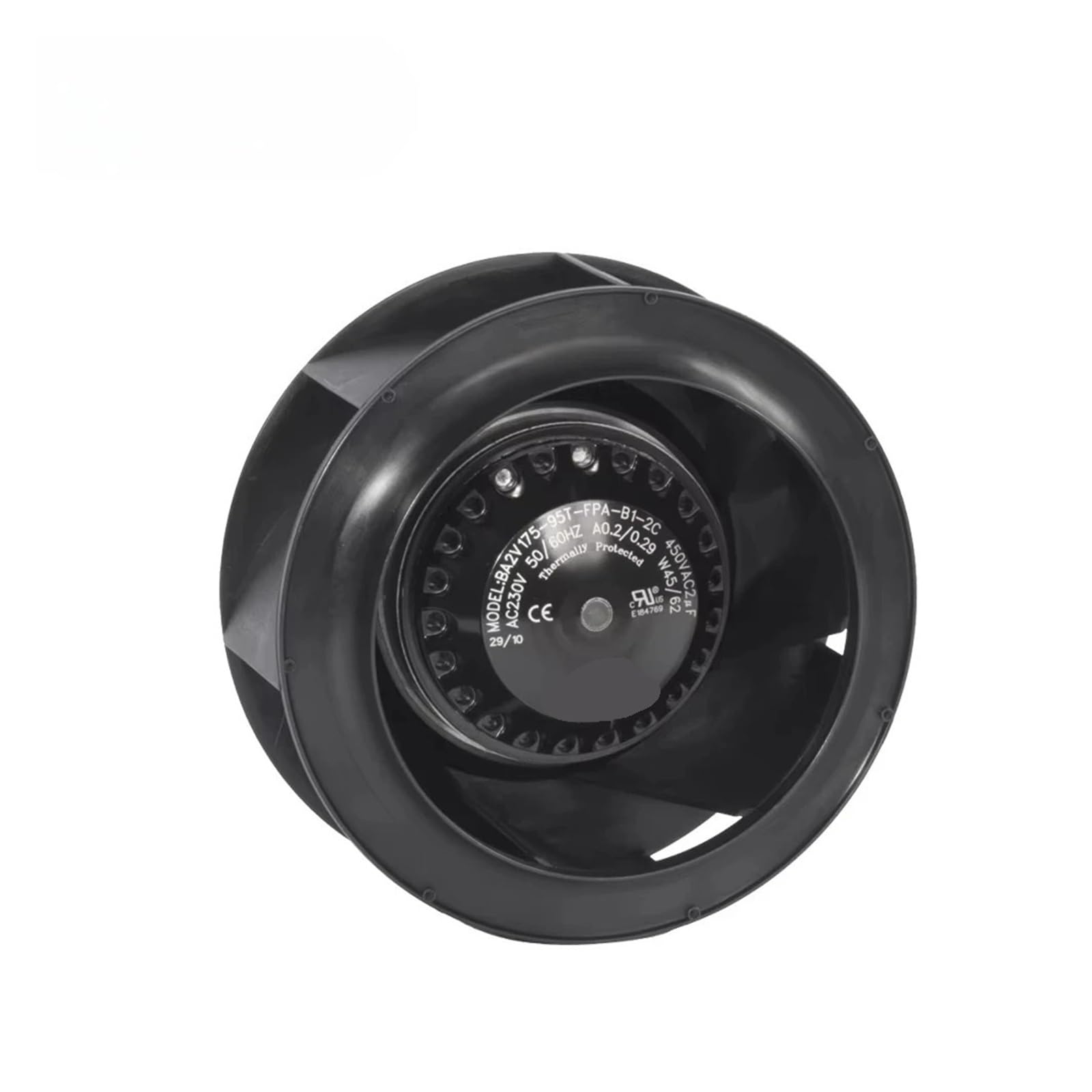 OKEWGHFL 175x95mm Plastic Impeller Backward Centrifugal Fan