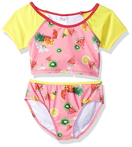 Jantzen Girls Little Chiquita RASHGAURD Set, Fruit/Flower Print, 8
