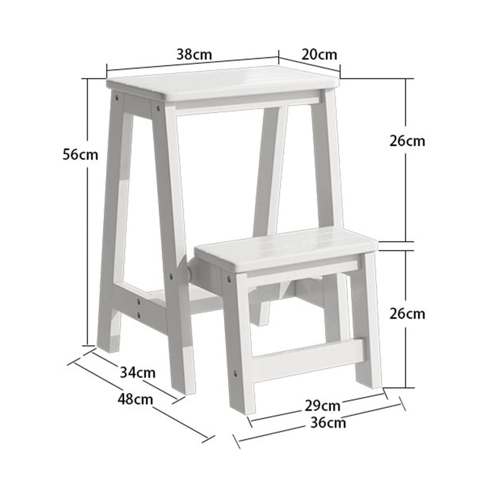 Silla de escalera plegable taburete de de 2 taburetes pequeños per torte banco de zapatosestante de flores escalón de cocina escalera de seguridad anslizante per el hogar y l