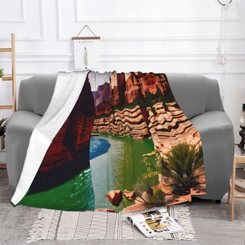 Couverture pour lit douce Grand Canyon lavable toutes saisons