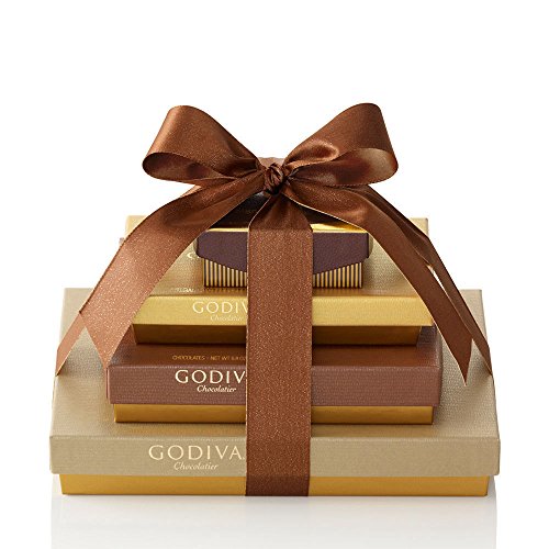 Godiva Chocolatier Assorted Chocolate Truffles Gift Box, Classic Gold Ribbon, 46-Pieces, 7.55 Ounce