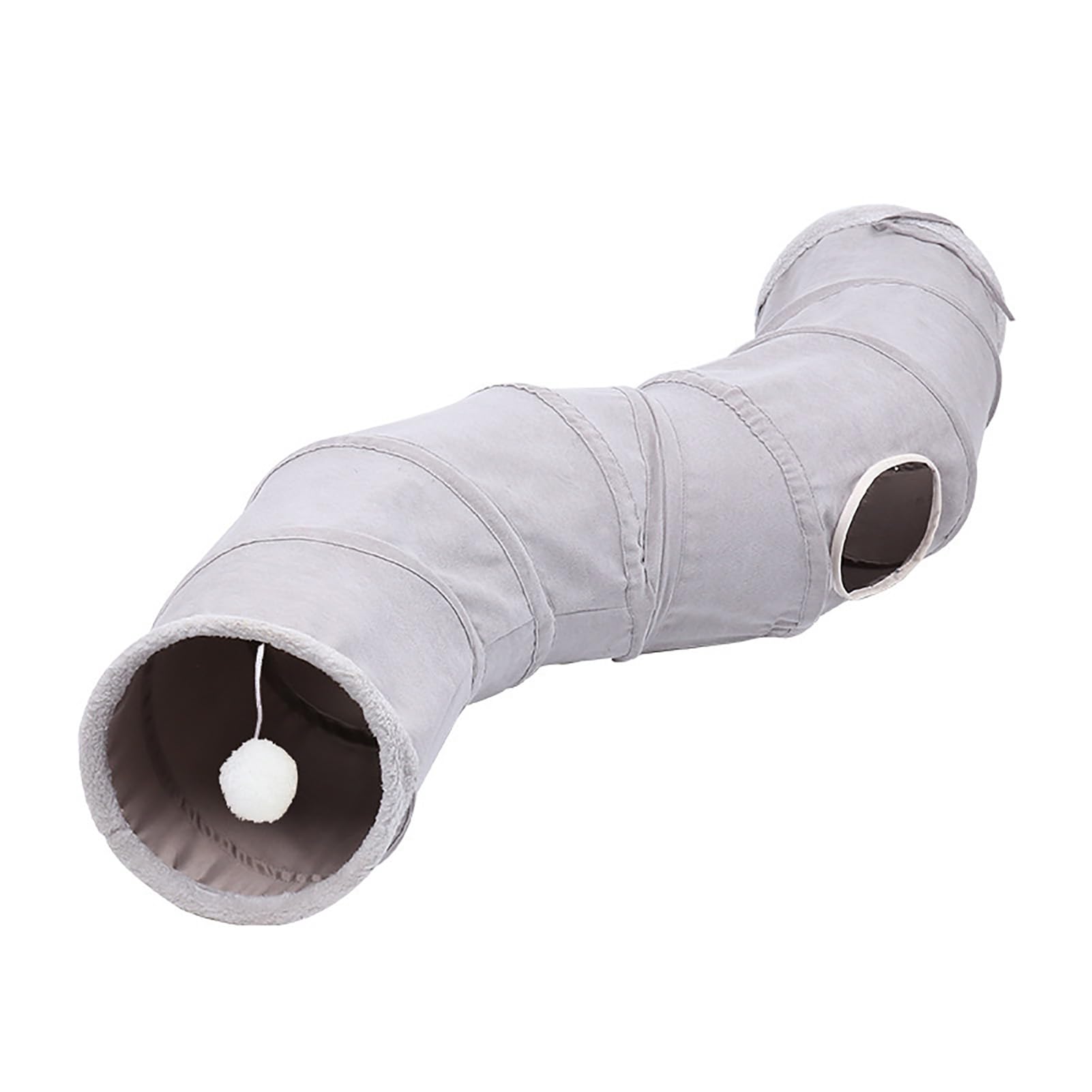 Großer Haustier-Tunnel-Katze, faltbares Katzentunnel-Spielzeug, strapazierfähiges Wildleder, verstecktes Haustierspielzeug, geeignet für große Indoor-Tunnel für Katzen und Kaninchen