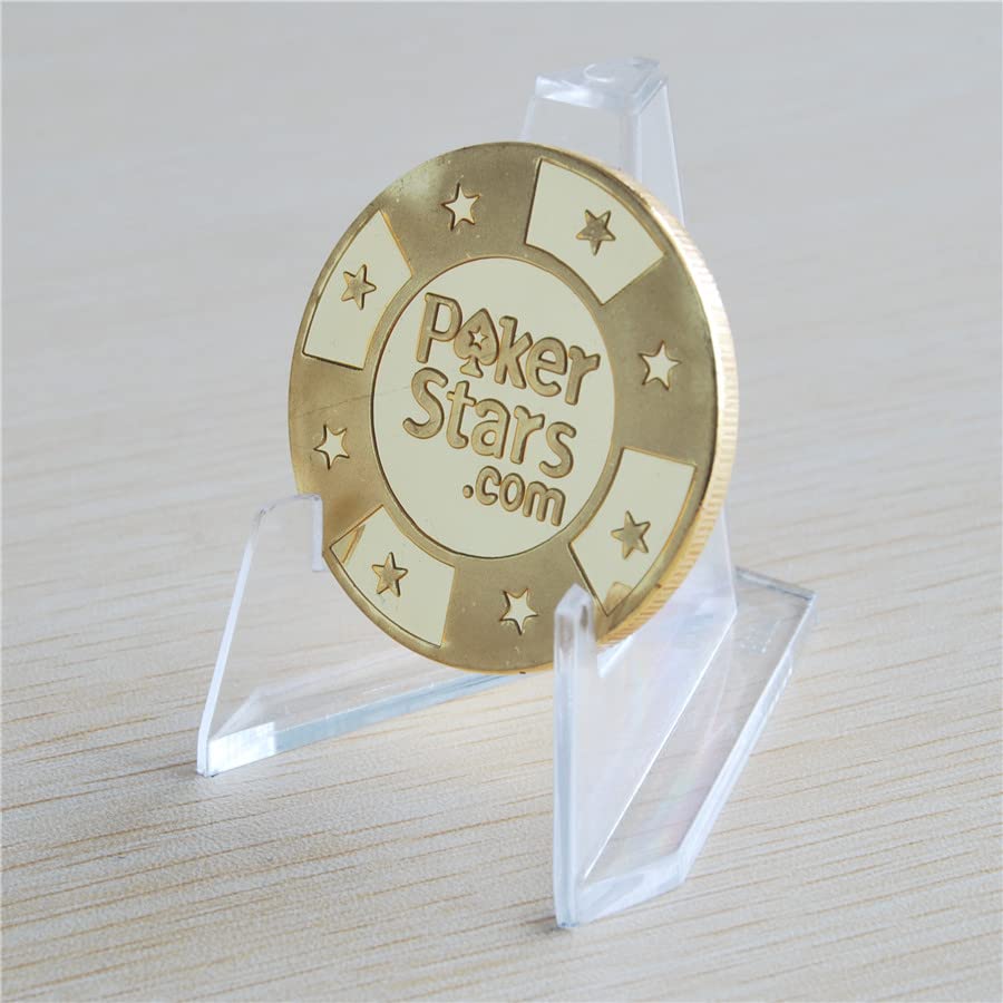 2pcs/lot,Gold Plated Poker Cards Guard Protector - Poker Star Coin :  Amazon.ca: Toys & Games