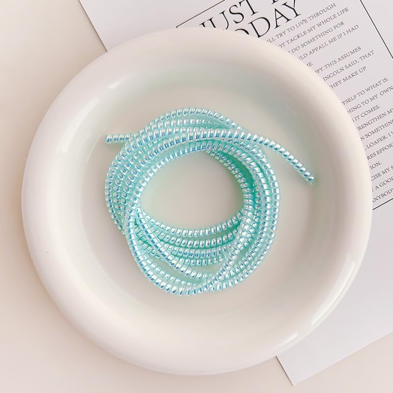 Cable Protector, 1.55M Spiral Data Cable Protective Sleeve, Flexible Cable Wire Protector, Cable Sleeves for Phone Charge Cable, USB Data Cable Accessories, 3Pcs
