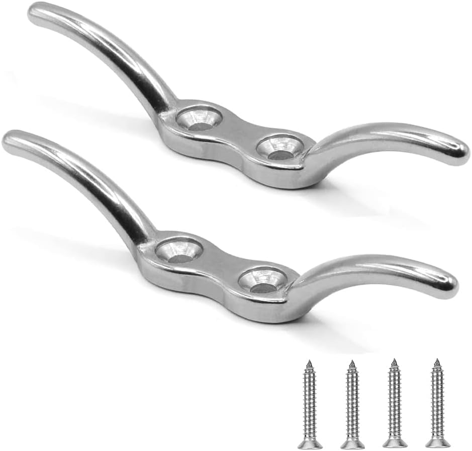 RMIURCO Boat Cleat, Rope Cleat 316 Stainless Steel, 4'...