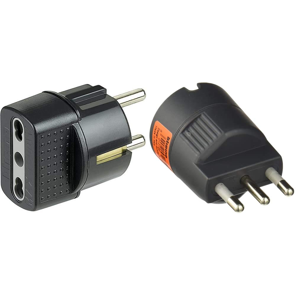 Adattatore Per Spina Tedesca BTicino - 16A, Grigio Antracite, Per Prese, Certificato IMQ