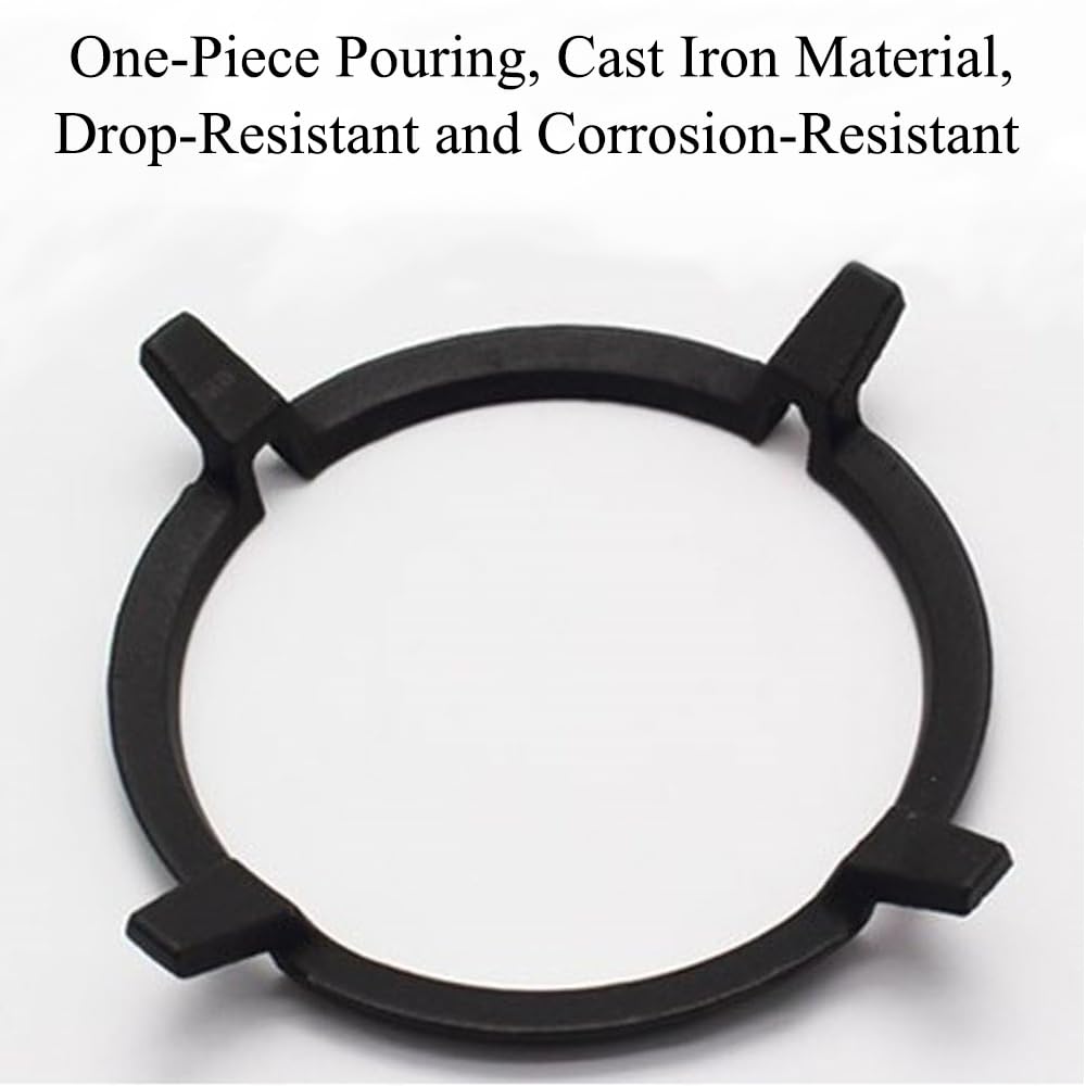 Wok Ständer für Gasherde, 14cm Wok Ring Wok-Stützring aus Gusseisen, Wok Pan Support für Küche Herd Moka Topf Gasherd Cooker
