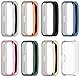 QINOUK Hülle für Huawei Band 9 mit Eingebautem Bildschirmschutz, [2-Pack] [Anti-Kratz] Galvanik Weiche TPU Hülle für Huawei Band 9-Gold
