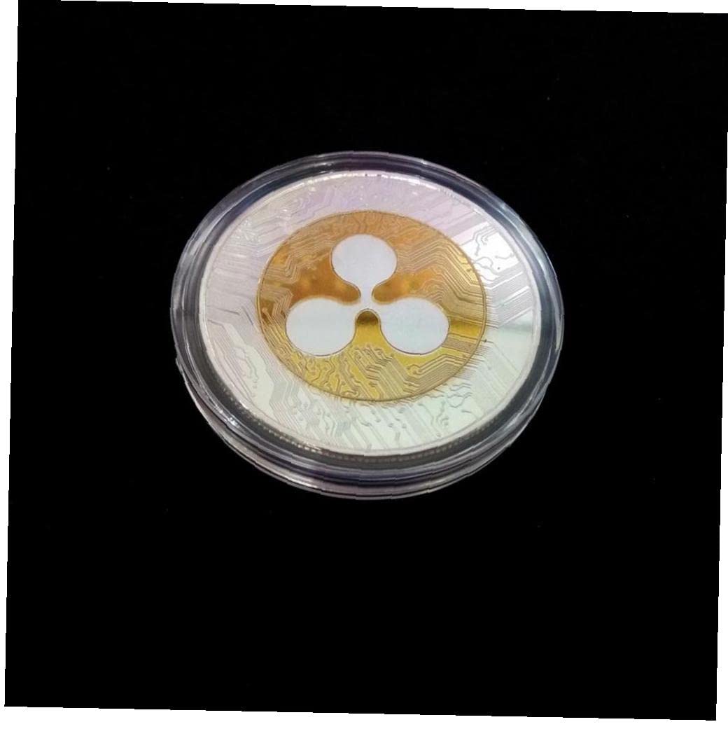 Ripple Commemorative Coin Copper Silver Art Art Gift Fishys Gift for Collector