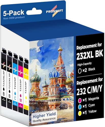 232XL Ink Cartridges Combo Pack Remanufactured Replacement for Ep...