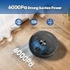 Robot Vacuum and Mop with LiDAR Navigation, 6000Pa Robotic Vacuums with Mapping, Automatic Self-Recharging, 2.4G WiFi/App/Alexa/Remote Control for Pet Hair,Hard Floor,Carpet