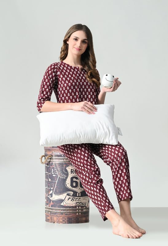 Image of Ichaa Cotton Women Night Suit Set