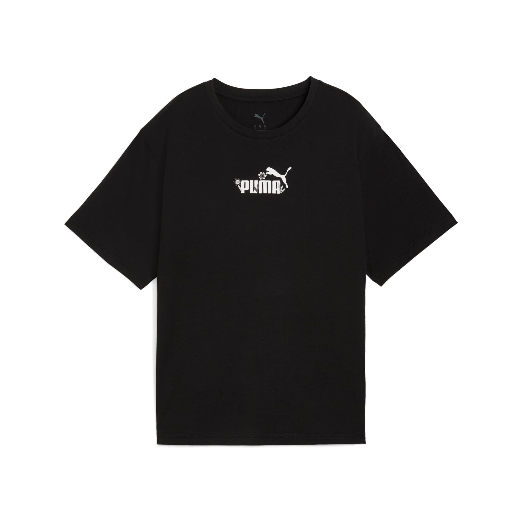 Kadın ESS NATURE 2.0 Relaxed Tee T-shirt PUMA Black L