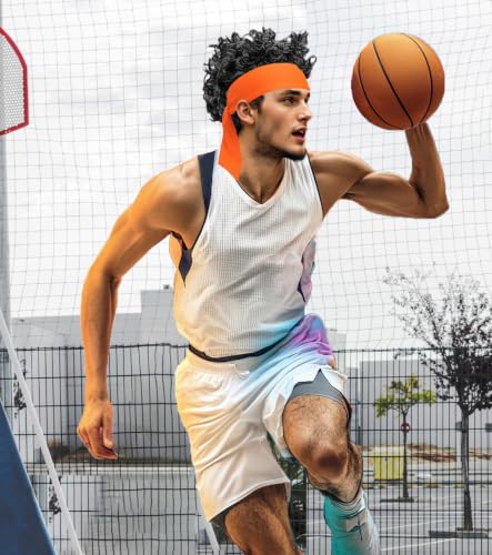 Image of Sport Tie Headbands Tennis Head Tie for Men Women Sports Fans Ninja Soccer Basketball Teams Head Ties Halloween