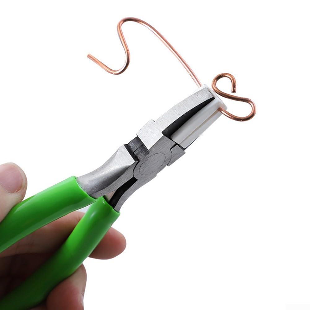 Set di pinze per gioielli, 8 taglierine rotonde a becco ad ago per fai da te, avvolgimento di fili, kit di riparazione per perline