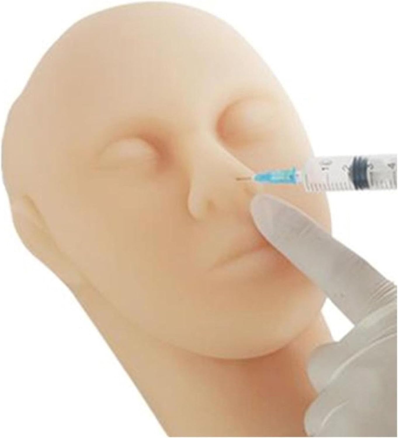 Testa di manichino professionale in silicone, per esercitarsi con il viso, per esercitarsi in medicina, medici, estetisti