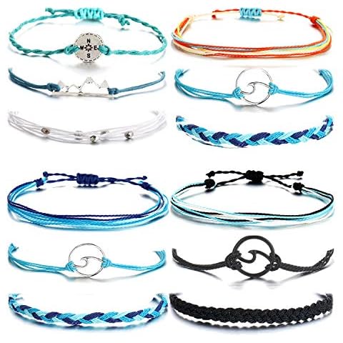 choice of all Cute Bracelets Sunflower Bracelet Boho Surfer Friendship Bracelet Adjustable String Blue Bracelet for Women Trendy Jewelry Gifts Cover