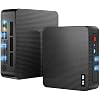 wo-we P6 Mini Gaming PC AMD Ryzen 5 3550H(4C/8T,Up to 3.7GHz,16GB DDR4 RAM 512GB M.2 2280 SSD, Mini Desktop Computers Support Dual 4K, WiFi5 BT5.0 Ethernet HTPC for Business, Education, Home