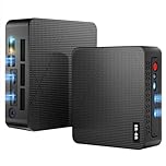wo-we P6 Mini Gaming PC AMD Ryzen 5 3500U, Beats N150/4300U/3200U(4C/8T,Up to 3.7GHz,8GB DDR4 RAM 256GB M.2 2280 SSD, Support Dual 4K, WiFi5 BT5.0 Ethernet HTPC for Business, Education, Home