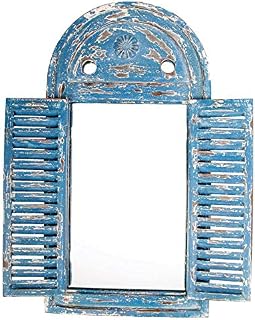 Esschert Design Green Louvre Mirror