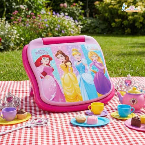Image of Educational Toy Laptop for Kids - LTS Princess Theme Learning Computer with Alphabet, Numbers, Music & Phonics - Fun Interactive Pre-School Educational Birthday Gift for Girls Ages 3+(Pink)
