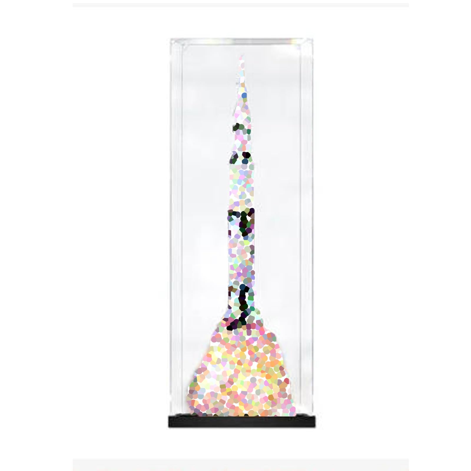 Dustproof Clear Acrylic Display Case for Lego 21309 Space Rocket,Box Only (3mm)