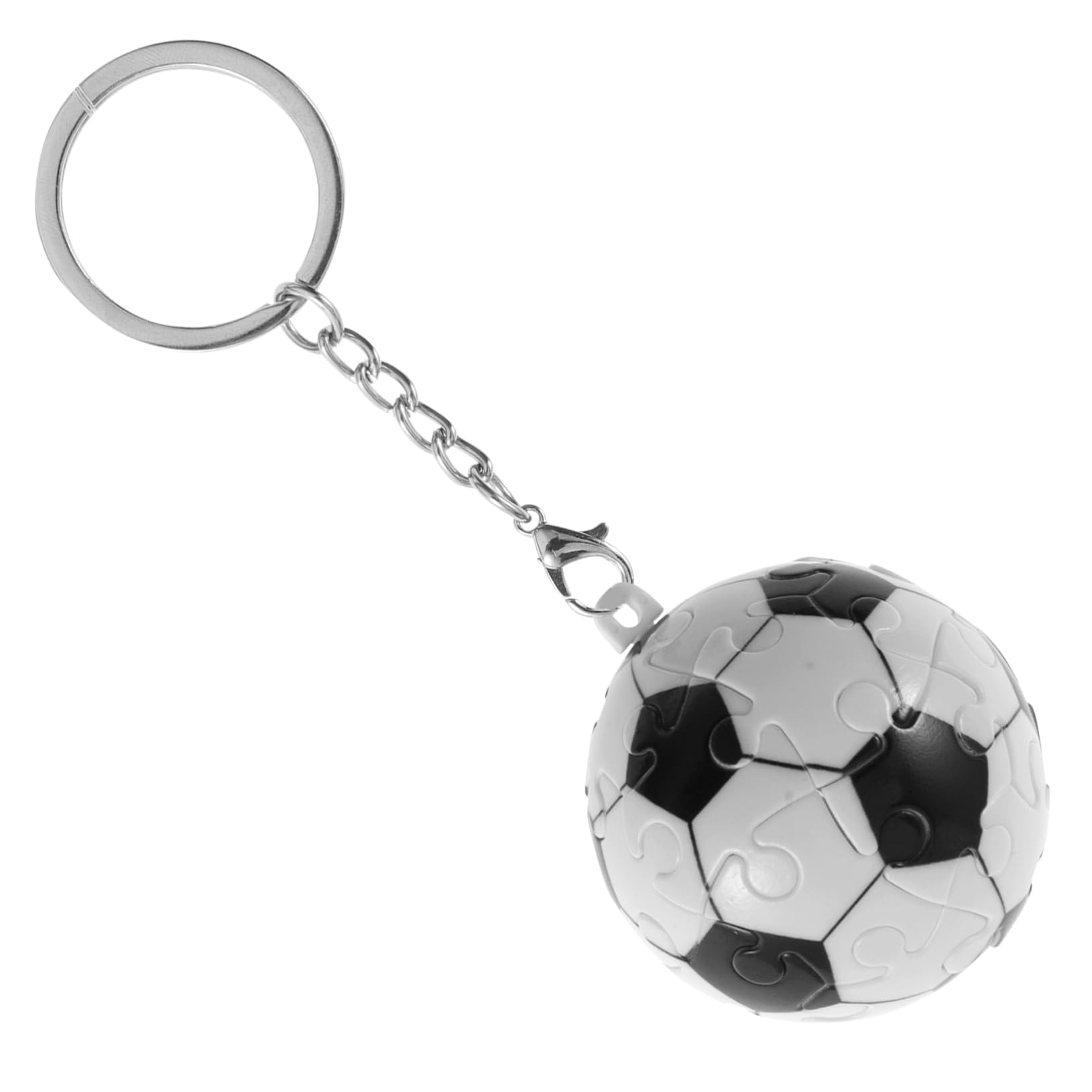 UKCOCO Llaveros de Fútbol Forma de Decorativos Llaveros de Puzzle para Colgantes Deportivos de Accesorio para Fanáticos del Fútbol