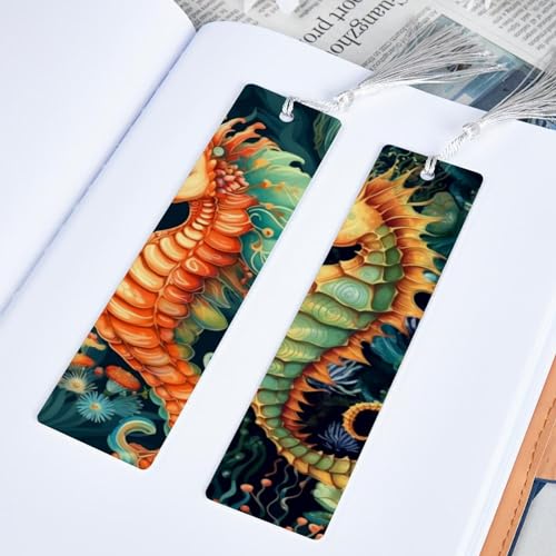 6 Marque-pages hippocampe, le cadeau idéal pour amateurs de lecture