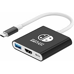 Switch Dock Compatible with Nintendo Switch Docking Station Portable Switch TV Adapter Support 4K/30HZ Switch TV Dock Mode Compatible Switch Doc Station for Nintendo Switch/OLED (NOT for Switch 2)