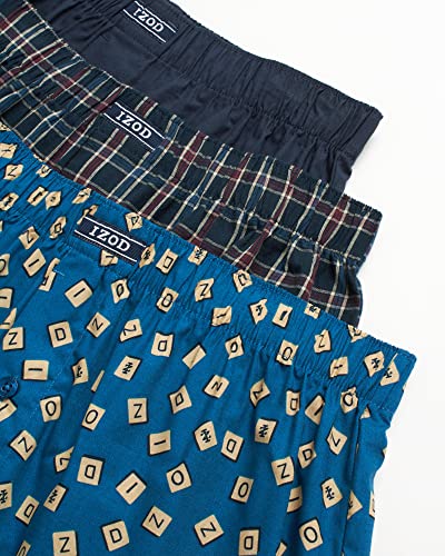 IZOD Men's Boxer Shorts – 3 Pack Lightweight Cotton Boxers with Functional Fly Pouch- Soft Breathable Boxers for Men (S-XL)3