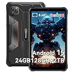 Blackview Tablet Rugged 8.68 Pollici Android 15 GeminiAI, 24 GB RAM 128 GB ROM + 2 TB TF Active 5 Rugged Tablet PC Dual 4G SIM/IPS 90 Hz/AI Camera/NFC/Face ID/GPS/IP68&IP69K&MIL‑STD‑810H