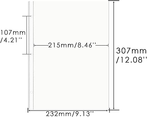 Miniatura 2 de 40 Sheets Sheet Protector Clear Page Protectors A4 Paper Protector Sheets for 3-Ring Binder Plastic Paper Sheet Protectors 1 Pocket Per Page for