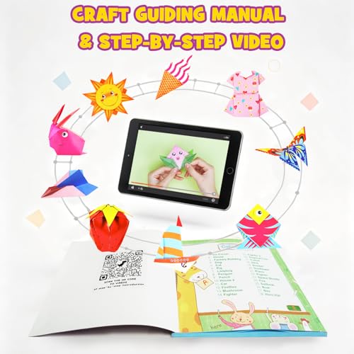 Kids Craft Origami Paper | 230 Pcs Origami Kit for Kids Ages 5-12 - image 3