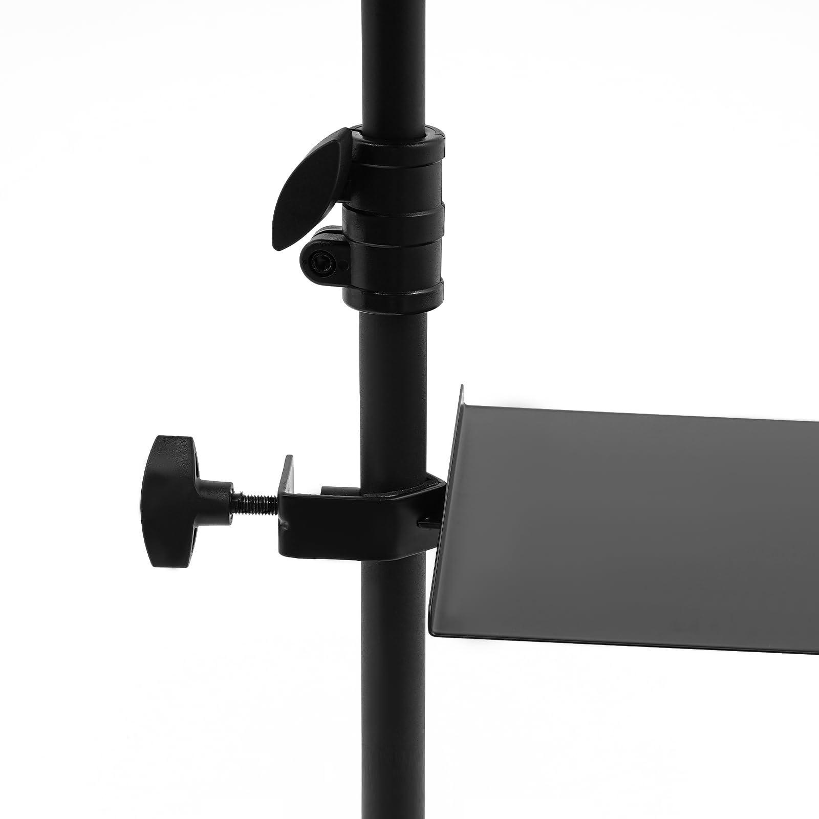 Supporto multifunzione per computer portatile e proiettore con 3 ruote (con freni), altezza regolabile e inclinazione, per laptop proiettore fotocamera, film all'aperto