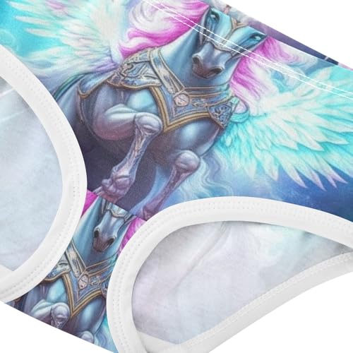Toddler Girls Underwear 2t Cotton Panties for Girl Durable Kids Briefs Undies Unicorns Glowing Pink Blue4