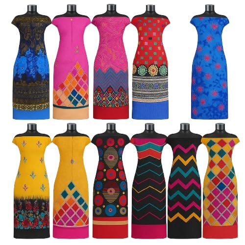 Combo Pack — 4 Pcs Women's Designer Cotton Dress Material | Printed Unstitched Fabric | Daily & Office Wear | Multiple Colors | Free Size(Base Colour Same, Design May Vary)-picture-39
