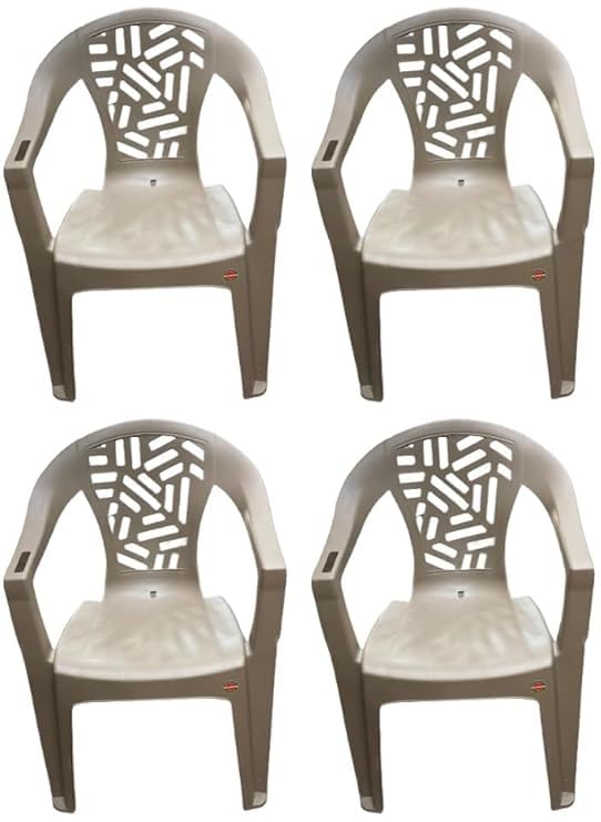 Cello Plastic Chair Brown (Pack of 4) Amazon.in Home & Kitchen